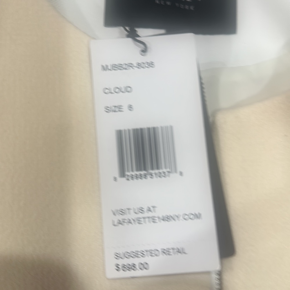 NWT Lafayette 148 Landon Cloud Zipper Jacket 6 - Picture 15 of 15